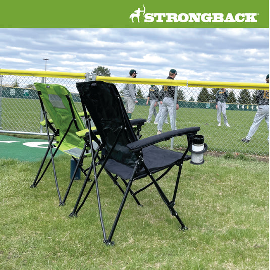 Introducing the Kids STRONGBACK Prodigy Navy/Grey Camping Chair