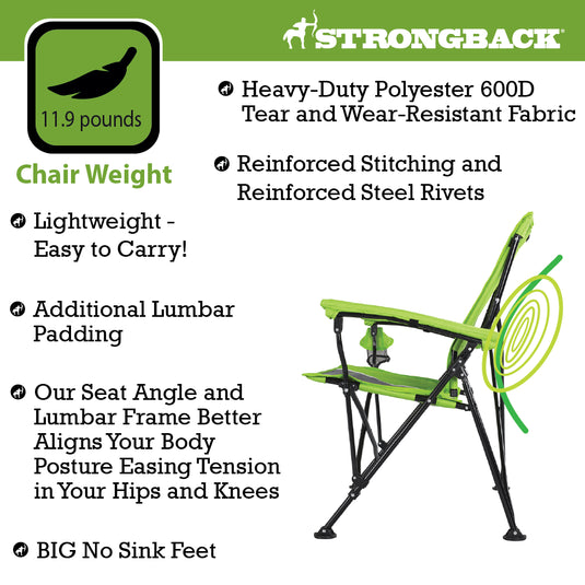 STRONGBACK Elite - Ultimate Back Supporting Folding Chair – Strongbackchair